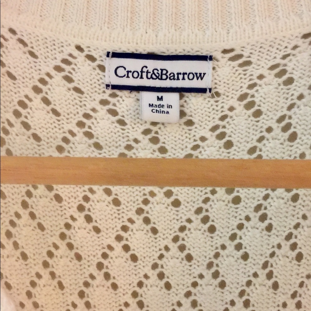 Button Up Cream Cardigan - Picture 3 of 3